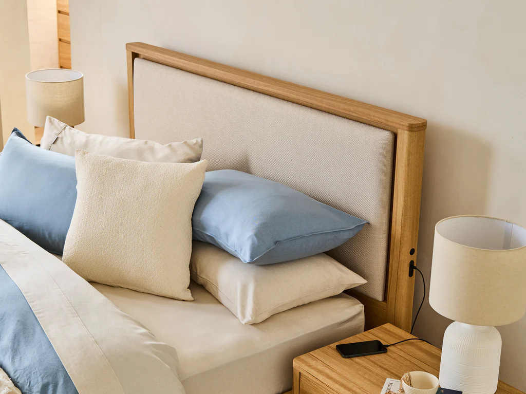 Balmain Bed Frame with Floating Base & Tech Pack - Queen / Natural 7 Balmain Bed Frame with Floating Base & Tech Pack - Queen / Natural