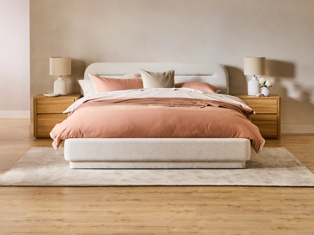 Jasper Bed Frame - Double / Chalk