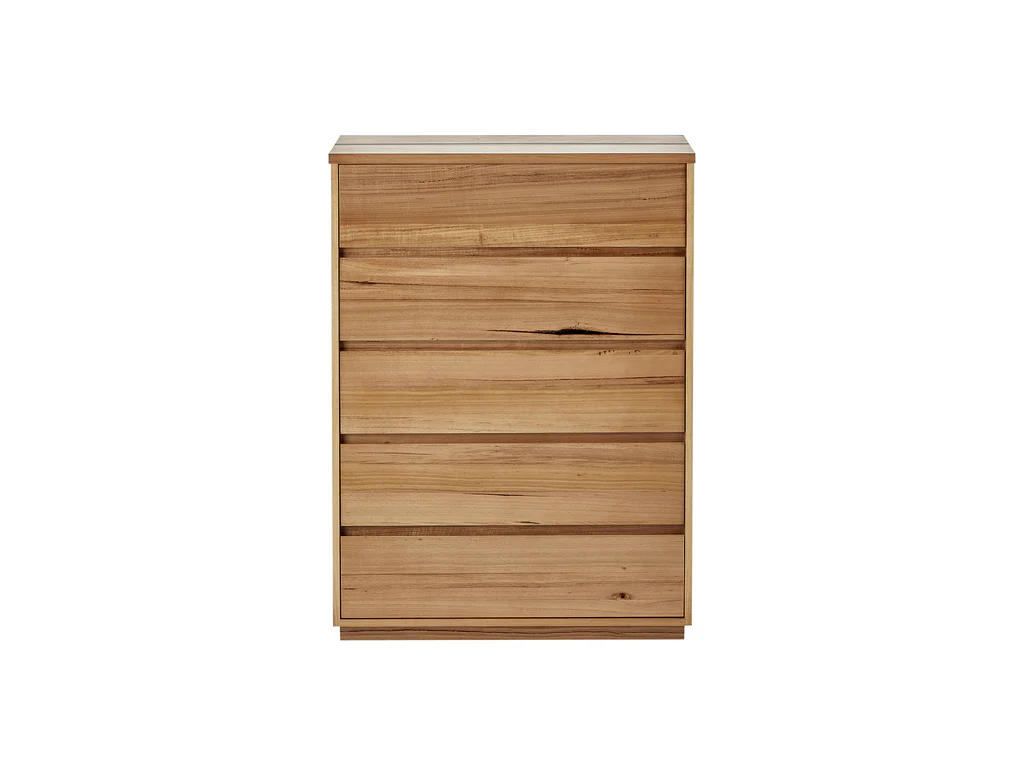 Banksia Tallboy 5 Drawer - Natural