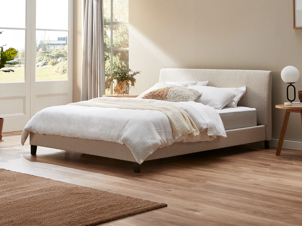 Cara Bed Frame - King / Cream