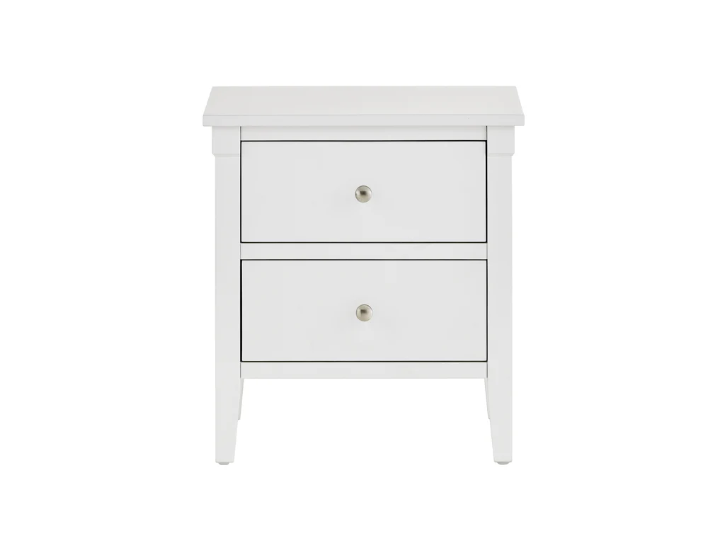 Durham Bedside Table - White