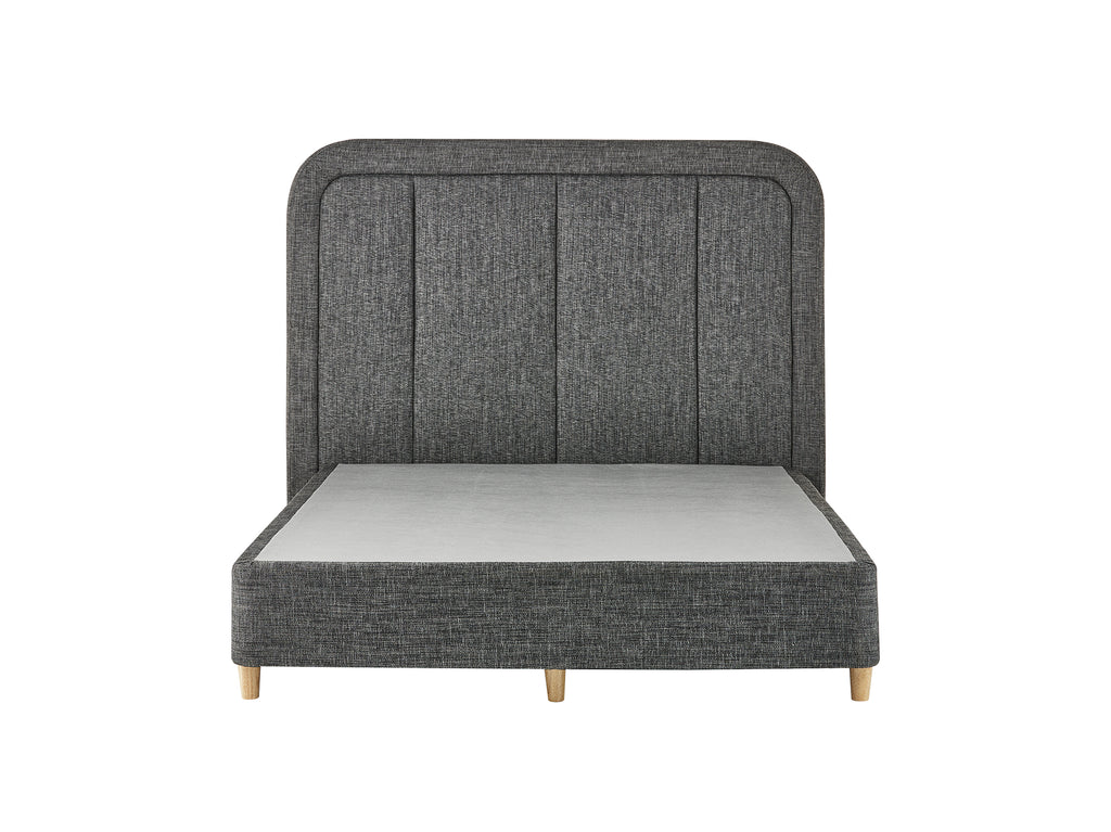 Slumberland Curved Panel Headboard Standard Base - Single / Charcoal 5 Slumberland Curved Panel Headboard Standard Base - Single / Charcoal
