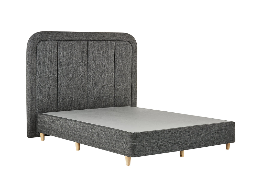 Slumberland Curved Panel Headboard Standard Base - Single / Charcoal 6 Slumberland Curved Panel Headboard Standard Base - Single / Charcoal