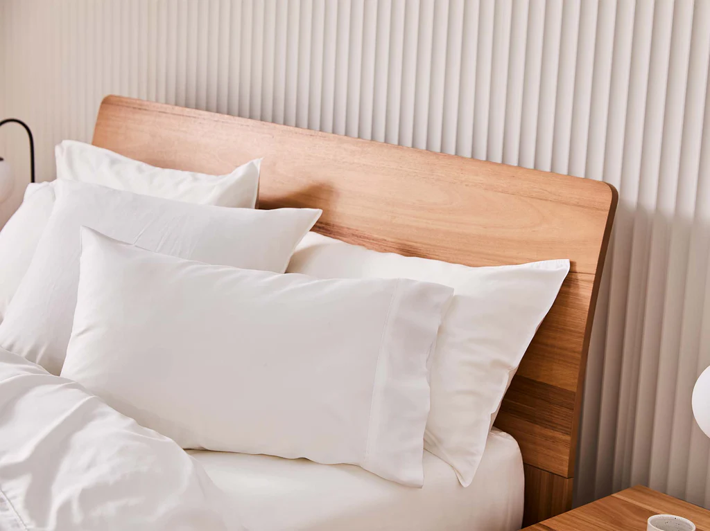 My Design Curved Headboard & Dane Base - Single / Native