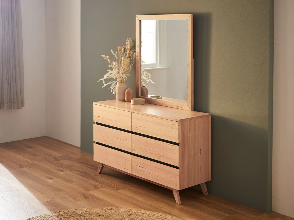 Henley Dresser & Mirror - Natural