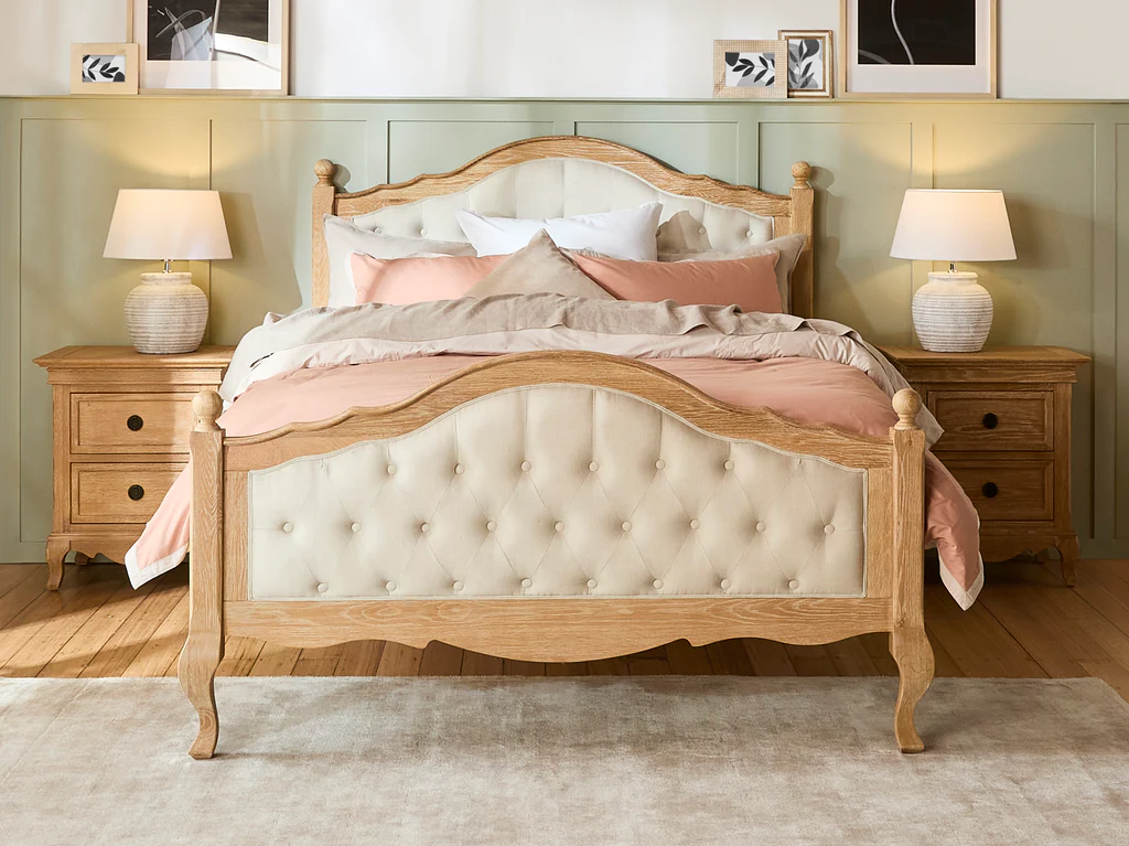 Fabian Bed Frame - King / Sand Dune