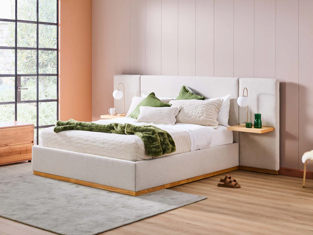 Laguna Bed Frame - Queen / Nordic Latte