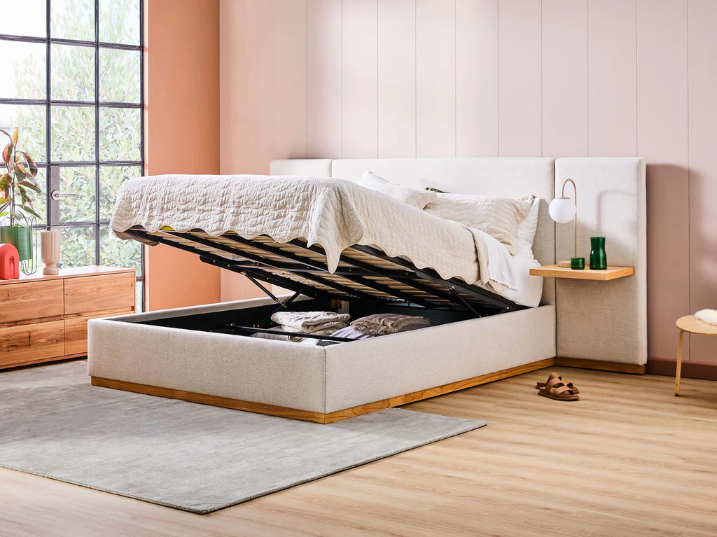 Laguna Bed Frame - Queen / Nordic Latte