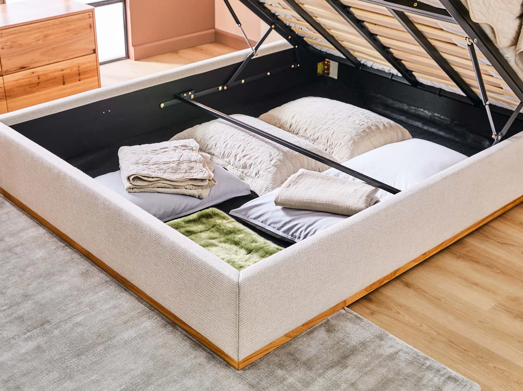 Laguna Bed Frame - Queen / Nordic Latte