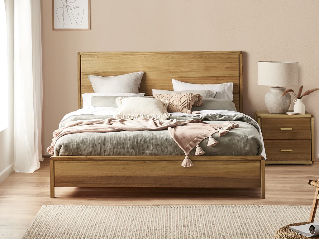 Mila Bed Frame - Queen / Natural
