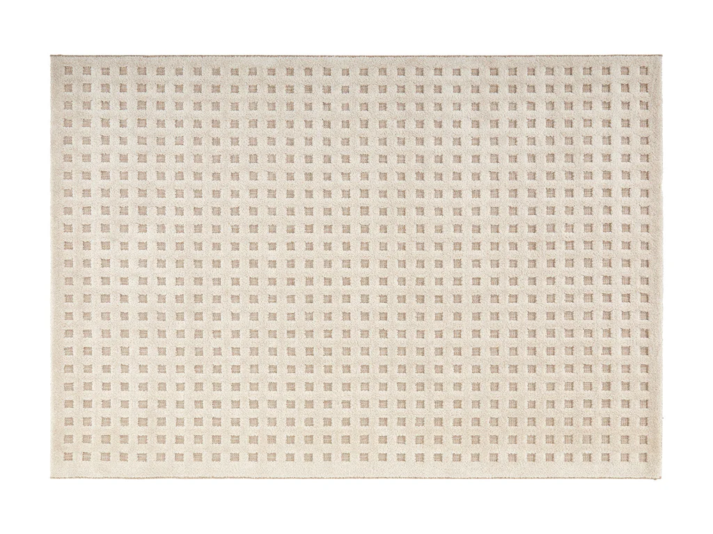 Illusion Grid Floor Rug - 230 X 160cm / Natural
