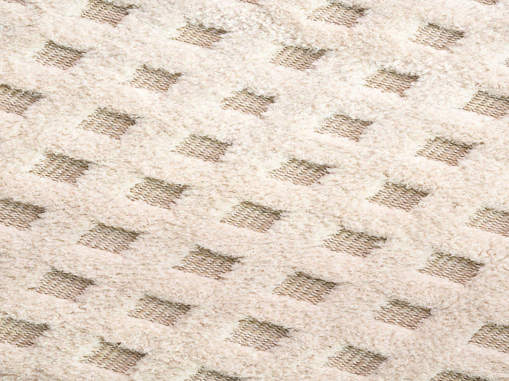 Illusion Grid Floor Rug - 230 X 160cm / Natural 3 Illusion Grid Floor Rug - 230 X 160cm / Natural