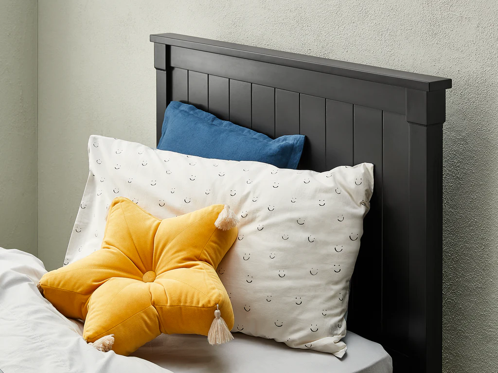 Durham Full Panel Bed Frame - Single / Black